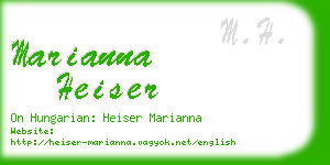 marianna heiser business card